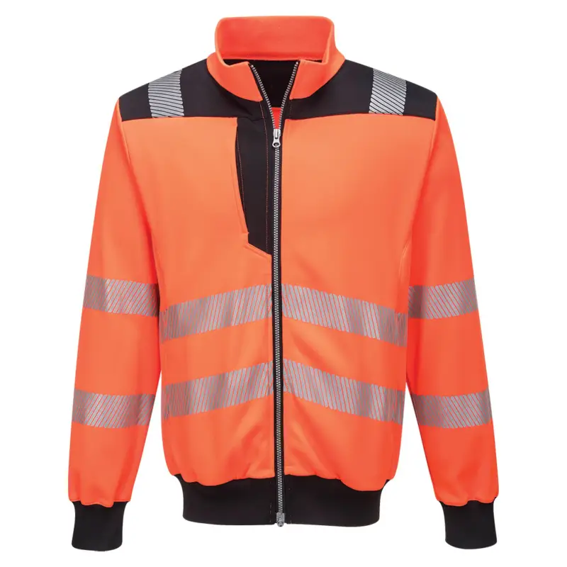 Portwest SWEATER FULL ZIP HI-VIS PW370 1 Portwest SWEATER FULL ZIP HI-VIS PW370