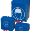 SECUBOX MIDI HALFMASKER BLAUW